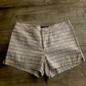 Guess plaid shorts🥿👡👒